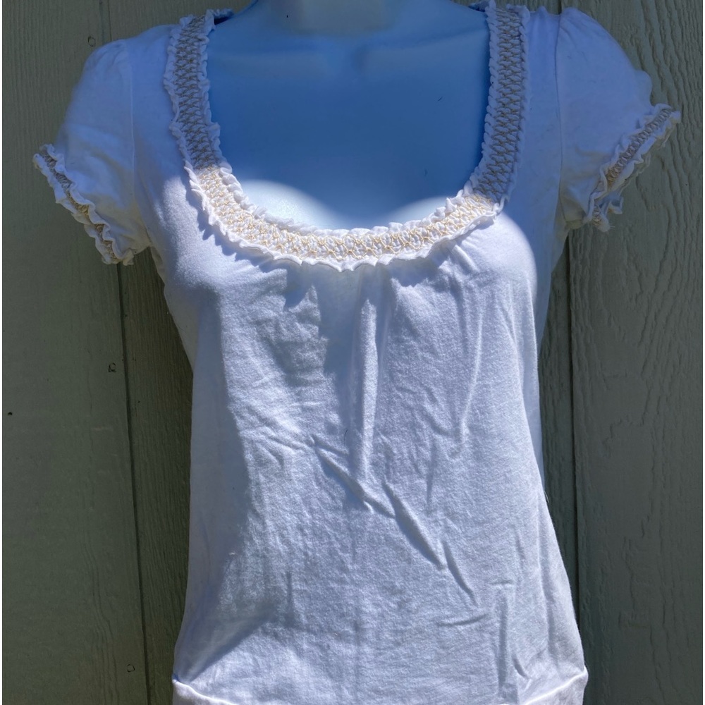 Womens L.E.I. Hooded Tee White S Small - Picture 2 of 8